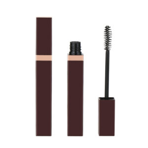 Private Label Slim 12mm Inner Cup Cosmetic Eyelashes Growth Serum Empty Square Shape Mascara Tube Packaging Plastic