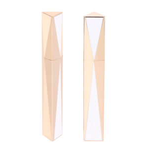 Custom Logo 8.5ml Triangle Shape Empty Plastic Mascara Bottle Tubes for Eyelashes Growth Serum Screw Cosmetic Makeup Packaging