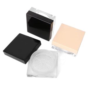 Wholesale Customized Empty Plastic Square Loose Powder Packaging Case High Quality Makeup Cosmetic Container