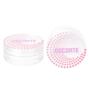 Round 12g Transparent Classic Plastic Foundation Packaging Powder Box Loose Powder Foundation Highlighter Container with Sifter