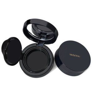 Plastic Magnetic Round Black 15g Press Compact Powder Container Foundation Packaging Bb Cream Air Cushion Case BB Cushion Box