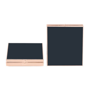 Rectangle square Magnetic Flip Cap 4 Colors Powder case with Mirror Eye Shadow Box Packaging Container Plate Eyeshadow Palette