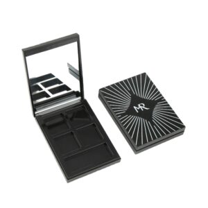 Magnetic Rectangle square with Mirror Flip Cap 4 Colors Makeup Glitter case Eye Shadow Box Eyeshadow Palette Container Packaging