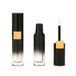 Wholesale Luxury Round Plastic Private Label Cream Lip Gloss Tube 5ml Lip Oil Empty Packaging Custom Lipgloss Tubes Container