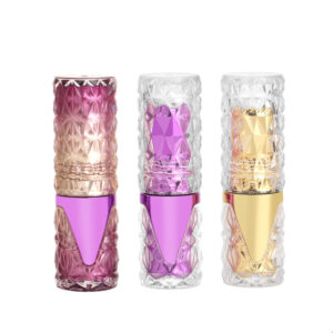 Airtight Round Shape 3.5g Transparent Rotate Cap 12.1mm Flat Lipstick Tubes Packaging Containers Lip Balm Tube Stick Container